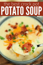 Easy Crock Pot Potato Soup Crock Pot Loaded Potato Soup Recipe Potato Soup Crock Pot Slow Cooker Potato Soup Potato Soup Crock Pot Easy