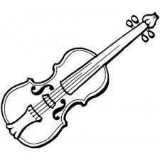 Violino Da Colorare Kindergarten Music Violin Music Instruments