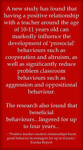 New Study Says Teacher Student Relationship In Fifth Grade Sets Stage For Future Behavior Teacher And Student Relationship Education Quotes For Teachers Teacher