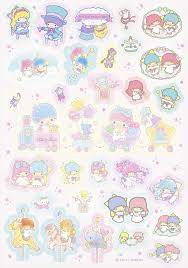 Sanrio Little Twin Stars Memo W Stickers 2017 Little Twin Stars Hello Kitty Images Cute Stickers