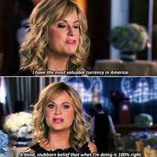 #leslie knope quote #brb drowning in parks and rec #like how chris has to keep going so he doesn't fall into a dark place #even. Leslie Knope Is Overrated A Feminist Analysis Women S Leadership And Resource Center University Of Illinois At Chicago