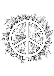 Simple And Attractive Free Printable Peace Sign Coloring Pages Coloring Pages For Teenagers Printable Coloring Pages Peace Sign Art