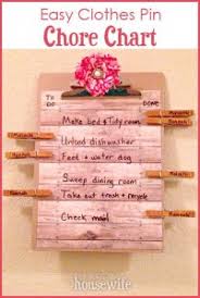 Easy Clothes Pin Chore Chart The Happy Housewife Home