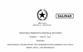 Hanya berisikan mengenai cara mengatur pendirian dan pengesahan perkumpulan koperasi, serta cara bekerjanya daripada. Pemerintah Terbitkan Pp 7 2021 Berikan Kemudahan Bagi Koperasi Dan Umkm