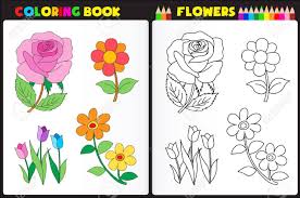 Maybe you would like to learn more about one of these? Pagina Del Libro Para Colorear Para La Escuela Pre Childern Con Flores De Colores Y Dibujos Para Colorear Ilustraciones Vectoriales Clip Art Vectorizado Libre De Derechos Image 38546006