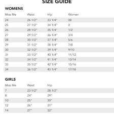 Actual Size Conversion Chart 7 For All Mankind 2019
