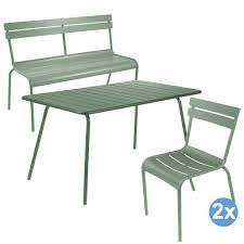 luxembourg tuinset 143x80 tafel tuinbank 2 tuinstoelen fermob tuinstoelen tuinsets tuinbank