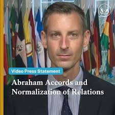 @StateDept’s Spokesperson Ned Price: We’re heralding the one-year  anniversary of the signing of the #AbrahamAccords between Israel and the  United Arab Emirates & Israel and the Kingdom of Bahrain as ...