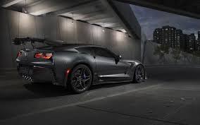Download Wallpapers Chevrolet Corvette Zr 1 2019 Rear View Luxury Black Sports Car Exterior New Black Corvette A Chevrolet Corvette Spor Arabalar Corvette