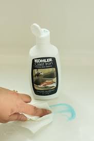 remove scratches from a cast iron sink
