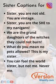 Send 'em one of these sister and brother quotes to remind them that you really do love them. 100 Best Funny Witty Sister Captions For Instagram Cute Instagram Quotes For Twin Little Sisters Pictures Version Weekly