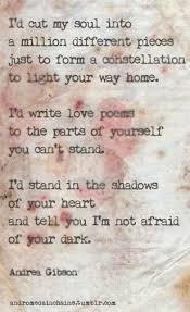 I M Not Afraid Of Your Dark Love Poems Words Love Quotes