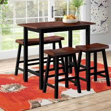 Get free shipping on qualified bar height bistro sets or buy online pick up in store today in the outdoors department. Kinsbed 4 Piece Counter Height Dining Set Furwoodd