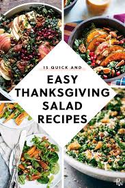 These bright, easy, salads are the perfect complement to a thanksgiving feast. 36 Quick And Easy Thanksgiving Salad Recipes Thanksgiving Salad Recipes Thanksgiving Salad Healthy Thanksgiving Dinner