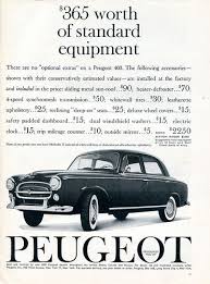 1960 Peugeot 403 Advertising Sports Car Illustrated December 1960 Peugeot Car Advertising Car