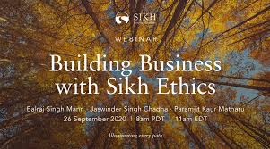 Webinar: Building Business with Sikh Ethics by Sikh Research Institute  (SikhRI)