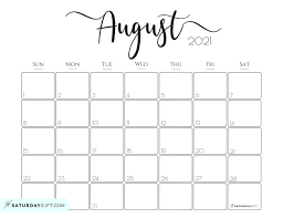 Elegant 2021 Calendar By Saturdaygift Pretty Printable Monthly Calendar In 2020 Monthly Calendar Printable Monthly Calendar Calendar Printables