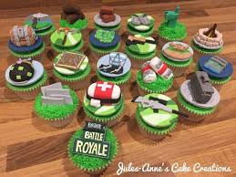 Birthday Cakes Fortnite Season 9 Fortnite Battle Royale Game Theme Cupcakes By Jules Anne S Cake Creations Cupcake Decorating Party Birthday Party Cake Boy Birthday Cake