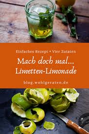 Rezept Fur Limetten Limonade In 2020 Rezepte Limonade Rezept Limetten
