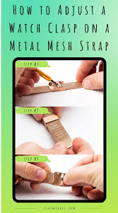 Check spelling or type a new query. How To Adjust A Watch Clasp On A Metal Mesh Strap Mesh Watch Watch Bands Mesh Band