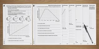 A worksheet that requires the pupils to construct their own graphs of motion, and answers questions about them. Plotting And Interpreting Distance Time Graphs Ks3 Maths