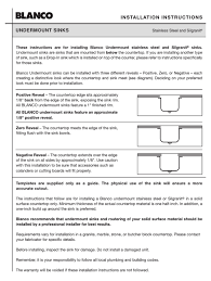 blanco undermount sinks installation