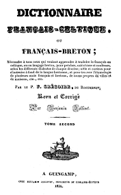 Dictionnaire Francais Celtique G De Rostrenen Tome Second 1834 482 P Doare Gwenn Ha Du By Kdsk Centre De Ressources Culturelles Celtiques Issuu