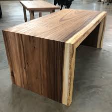 Beautifully hand crafted and seamlessly joined with the grain of each board running continuous through the table. Acacia Waterfall Coffee Table By Black Rose Woodcraft Seen At Portland Portland Wescover
