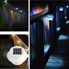 6 Pack Outdoor Solar Powered Led Gutter Light Fence Roof Gutter Garden Yard Wall Lamp Walmart Com In 2020 Outdoor Solar Lights Outdoor Solar Fence Lighting