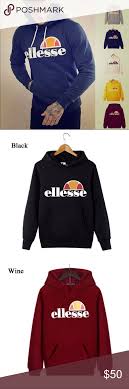 ellesse mens hoody hooded pullover hoodies bnwt please check