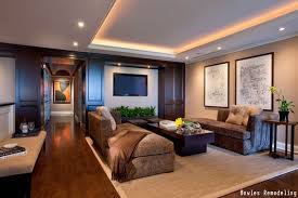 5 Must Haves For Creating The Ultimate Basement Home Theater Recessed Lighting Living Room Living Room Lighting Family Room Design