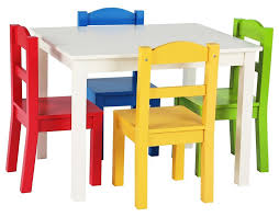 Tot Tutors Tc406 Summit Collection Kids Wood Table 4 Chair Set White Primary The Table And Chair Set Table And Chairs Kids Table And Chairs Ikea Kids Table