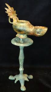 Yuelu oil burning lantern, iron kerosene oil lamp, hanging oil lantern light vintage lamp lantern, farmhouse rustic oil lamp, nightstand table lamps antique light for study room winery restaurant bar. Roman Bronze Oil Lamps From The Emeritus Collection Edgar L Owen Galleries