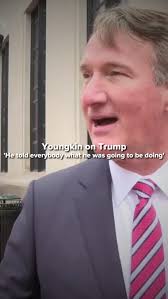 "HE TOLD EVERYBODY" , On his way to the White House to attend President  Donald Trump's signing of an Executive Order banning transgender women from  playing women's sports, Virginia Governor Glenn ...