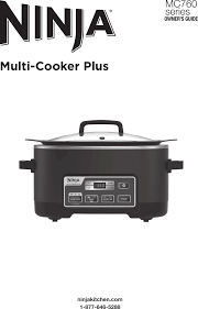 Tender crisp technology allows you to quickly cook the ninja instant cooker gives you 2 pressure levels, 5 sear/sauté settings, the ability to steam, and a slow cook function with multiple cook times and 3. Ninja User Manual Mc760