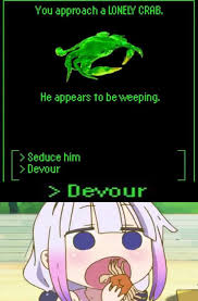 Crab Time Miss Kobayashi S Dragon Maid Anime Memes Funny Kobayashi San Chi No Maid Dragon