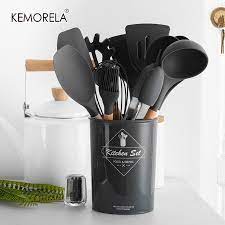 Everyone of them has its unique use. Silicone Spatula Utensils Turner Heat Resistant Soup Spoon Non Stick Spatula Shovel Wooden Handle Cooking Shovel Kitchen Tool Cooking Tool Sets Aliexpress