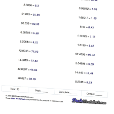 Math Worksheets Complex Rounding With Decimals Math Worksheets Printable Math Worksheets Free Printable Math Worksheets