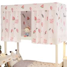 Shop wayfair for the best curtains for canopy beds. Printed Dormitory Bunk Bed Curtain Dormitory Blackout Curtain Single Bed Tent Curtain Cloth Shading Canopy Spread Curtain Anti Dust Mosquito Net Student Sleep Privacy Protection Net Bunk Bed Screen Bedding Bed Frame Draperies