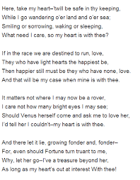 Here Take My Heart Thomas Moore Beautiful Poetry Quote Citation Poems