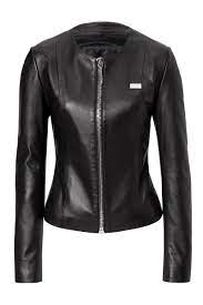 Philipp Plein Baby Go Away Leather Jacket Black Leather Jacket Womens Black Coat Leather Jacket Black