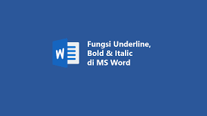 We did not find results for: Fungsi Underline Bold Italic Di Ms Word Dan Penggunaanya