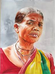 San tribal mother, Kalahari Desert, Namibia.