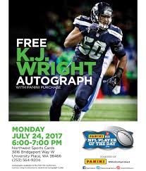 Get the best deal for northwest sports fan wallets from the largest online selection at ebay.com. Panini Nfl Pod Winner Preparing To Spend The Day With Seahawks Lb K J Wright The Knight S Lance