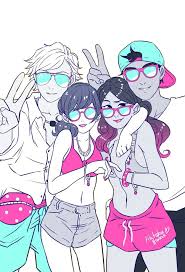 See more ideas about marinette, marinette and adrien, miraculous ladybug. Vector Marinette Adrien Alya And Nino By Kenma12 On Deviantart