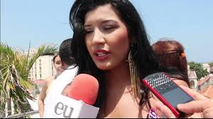 Candidatas a Señorita Cartagena en traje de baño