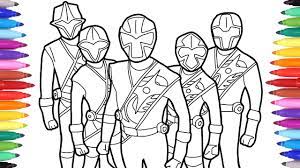Simple power rangers coloring page for children. Power Rangers Coloring Pages Power Rangers Coloring Book Colouring Power Rangers For Kids Youtube