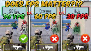90 Fps Vs 60 Fps Vs 30 Fps Pubg Mobile Does Fps Matter Ultimate Fps Comparison Youtube