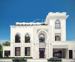 Designed by aakriti design studio, dubai & kerala (kannur). White Modern Islamic Villa Exterior Design Comelite Architecture Structure And Interior Design Archello