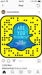 Scan Snapcode For Snapchat Filter The Darkest Minds The Darkest Minds Series Mindfulness